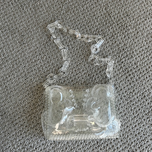 Mame Kurogouchi Sculptural Mini Chain Bag Clear Crossbody shoulder - Picture 4 of 11